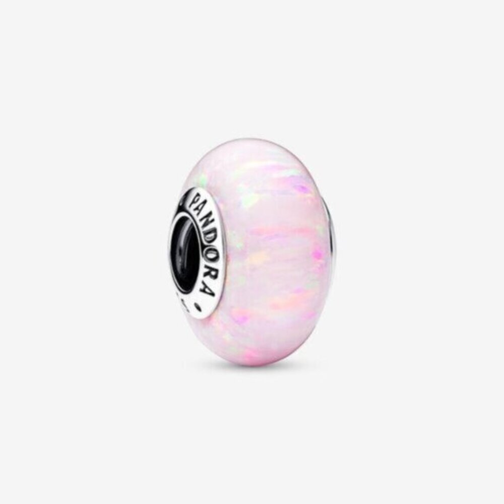 Pandora Opalescent Pink Murano Glass Charm